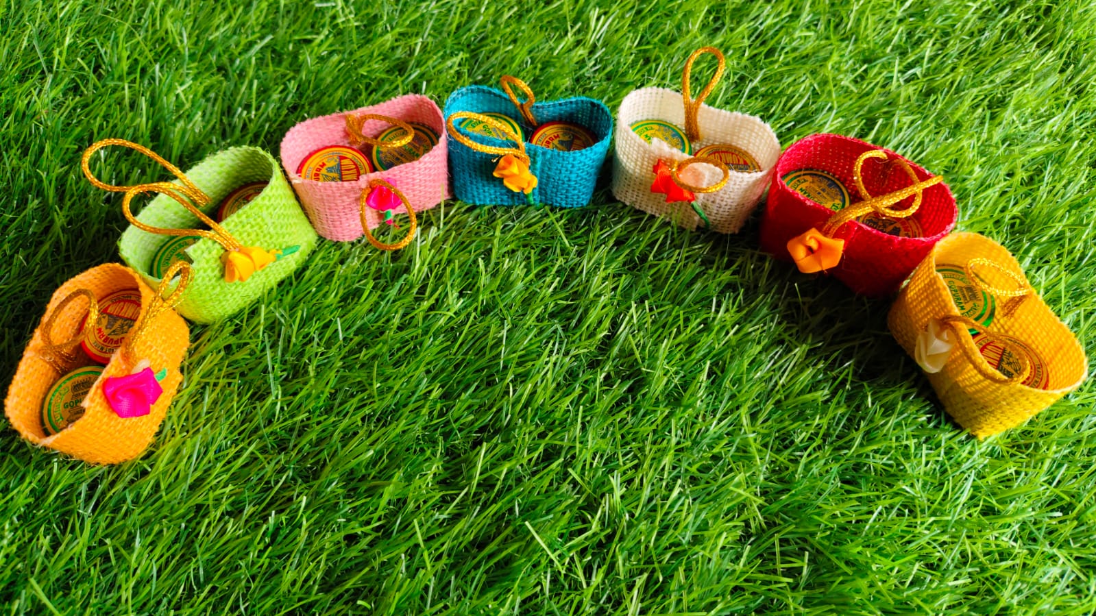 Colorful Haldi Kumkum Sets (Assorted Colours)