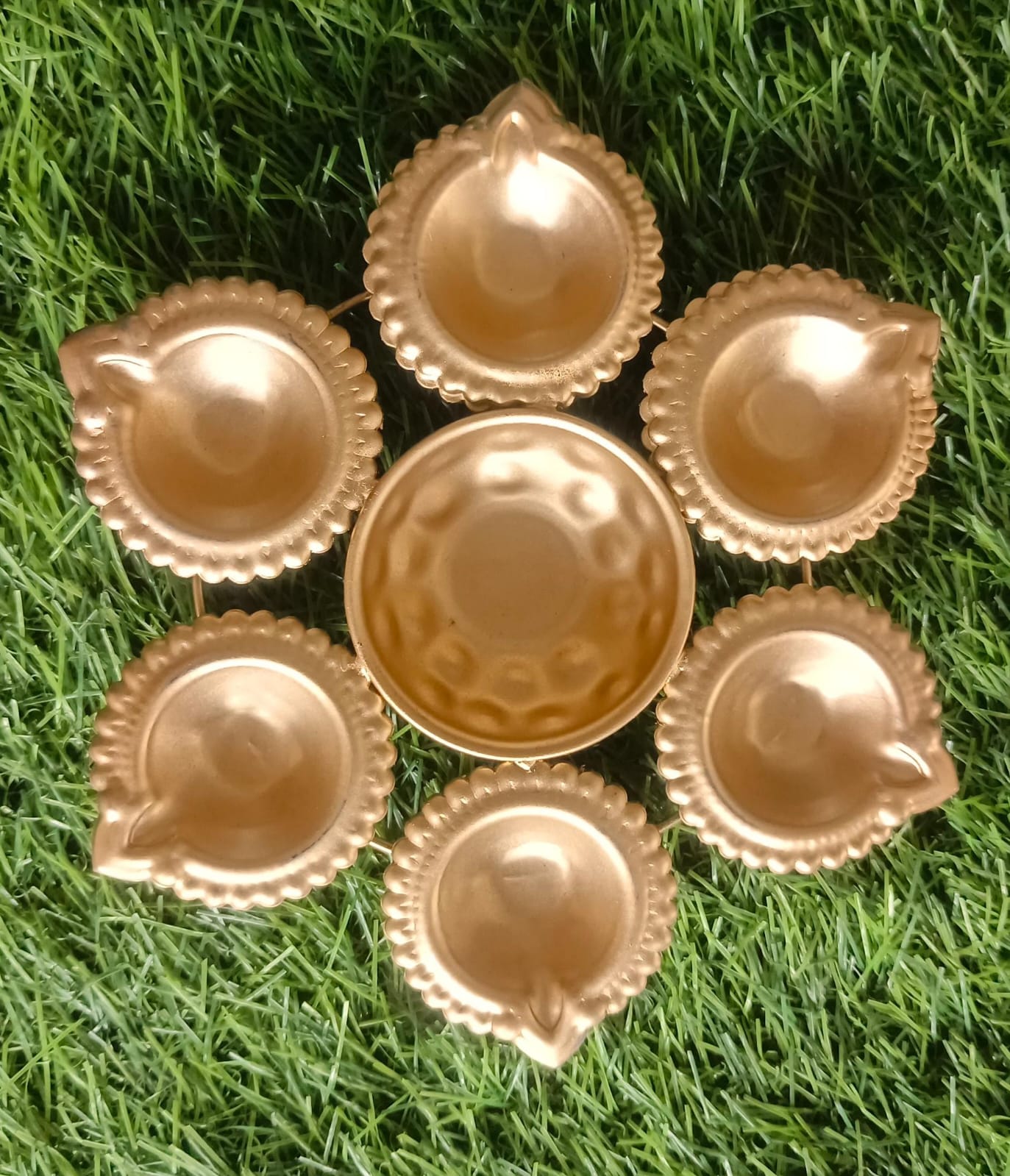 Decorative Metal Diya Urli