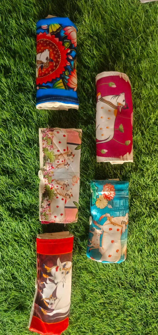 Foldable Pichwai Canvas Bags