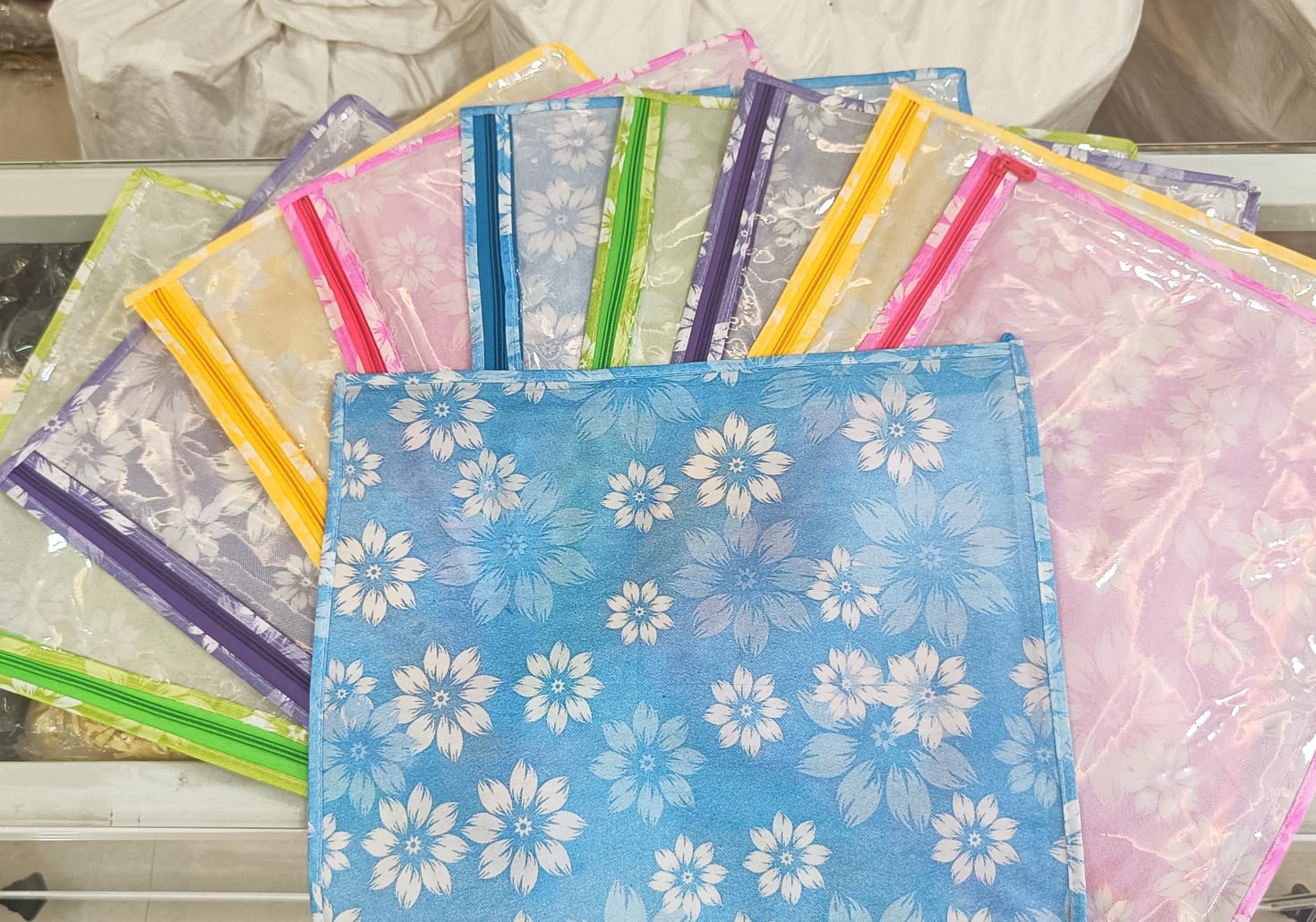 Elegant Floral Saree Covers