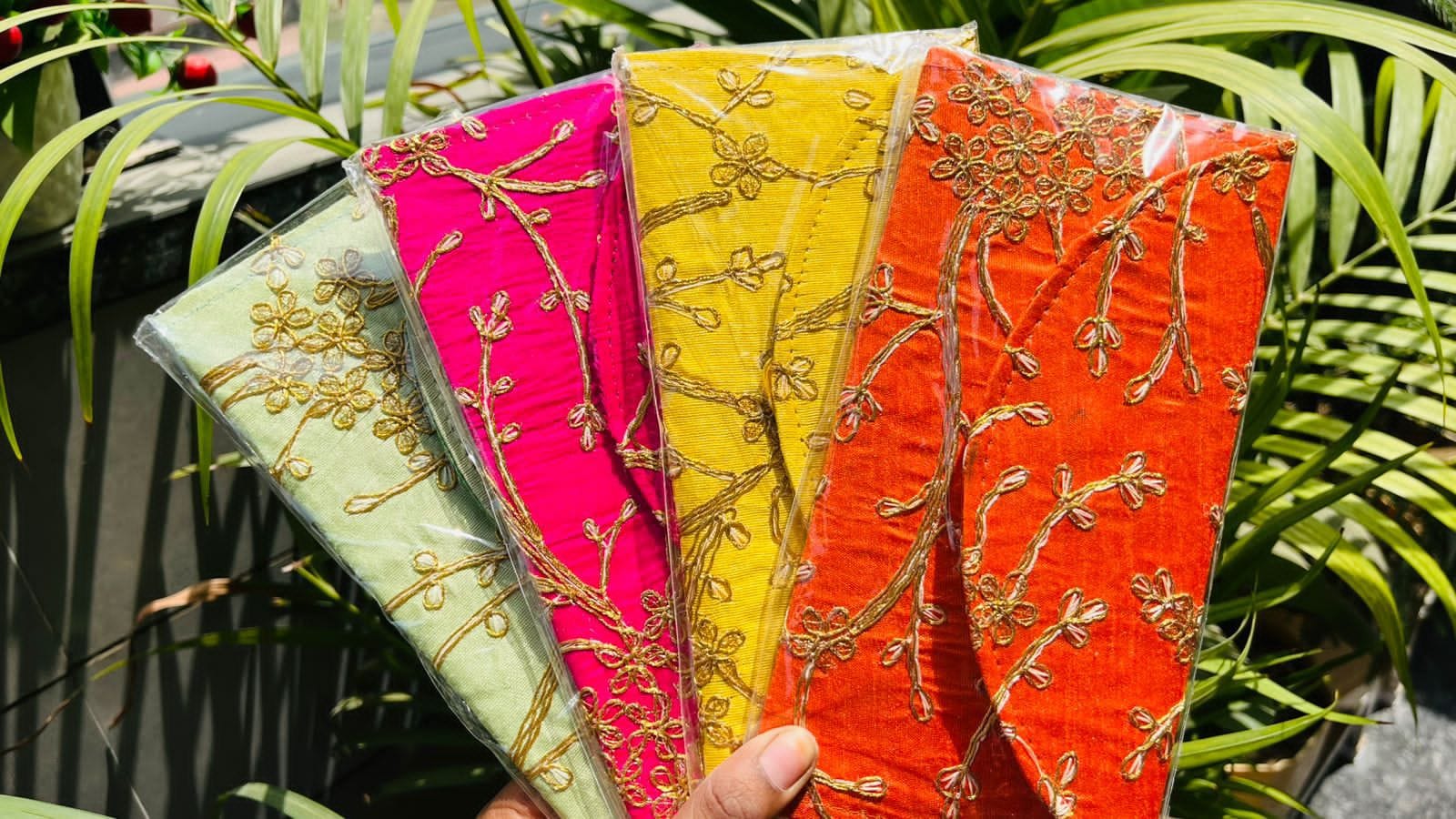 Embroidered Silk Clutches (35 Pieces)