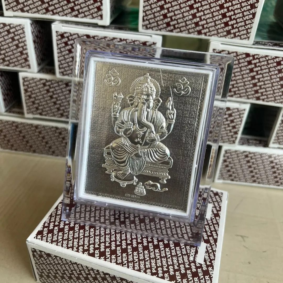 Ganesh Ji Silver-Plated Frames