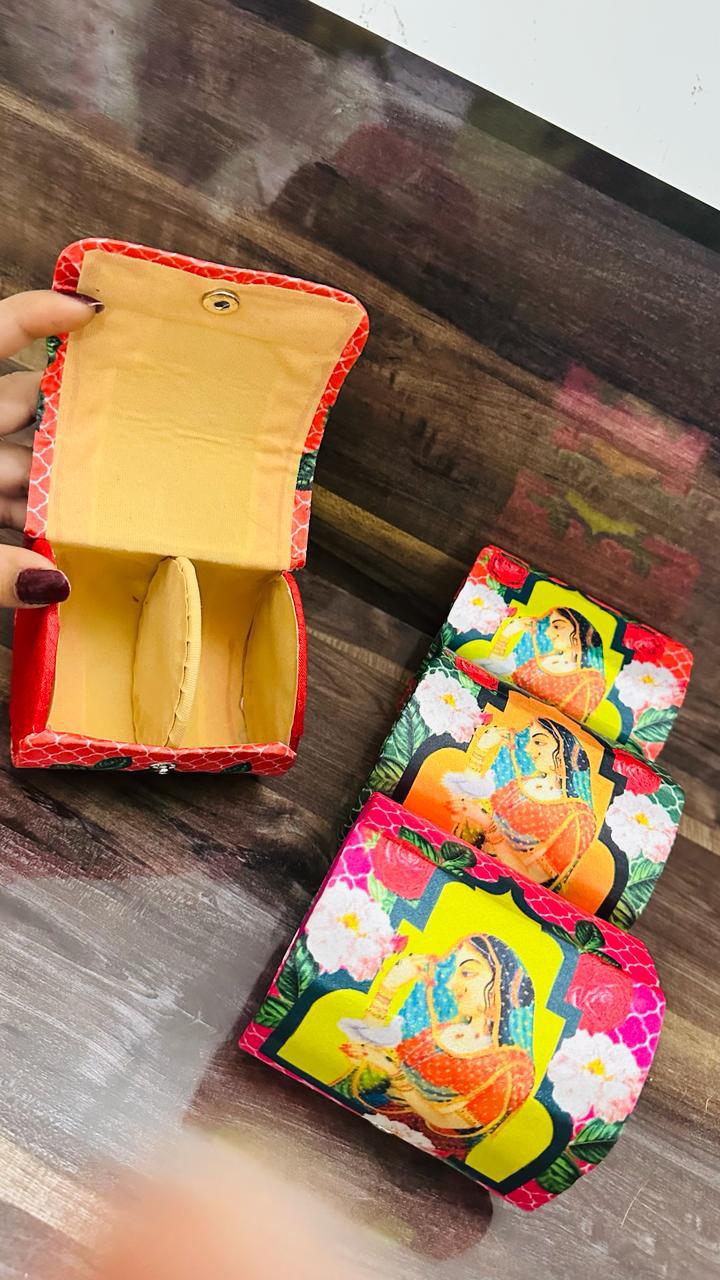 Silk Digital Rani Print Bangle Boxes