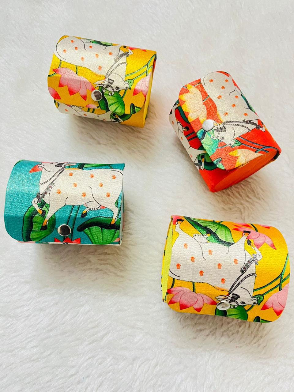 Silk Digital Pichwai Bangle Boxes