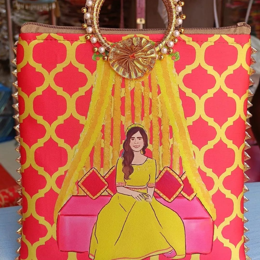 Silk Zip Bags - Bridal Shower Theme