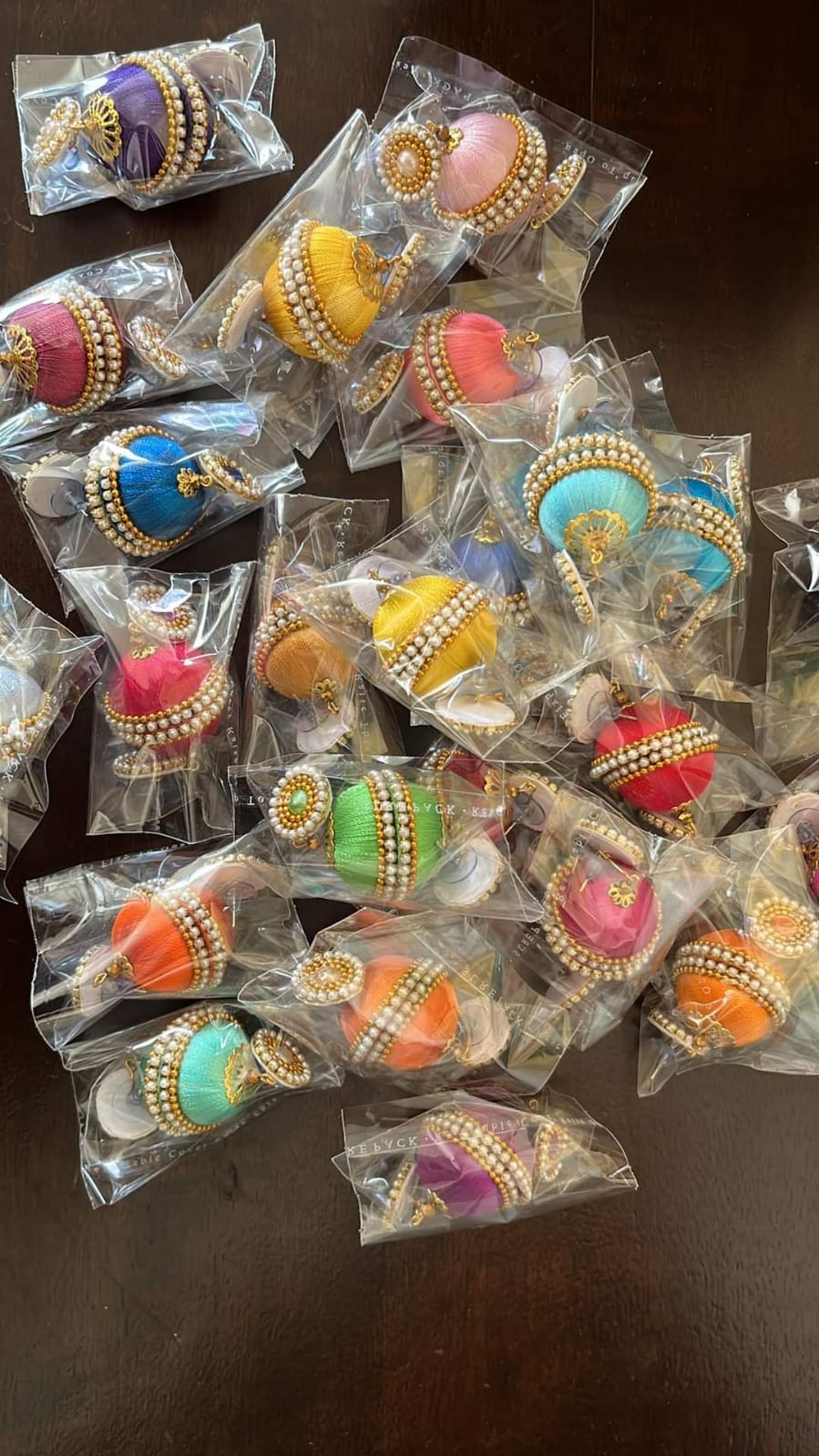 Customizable Silk Thread Jhumkas