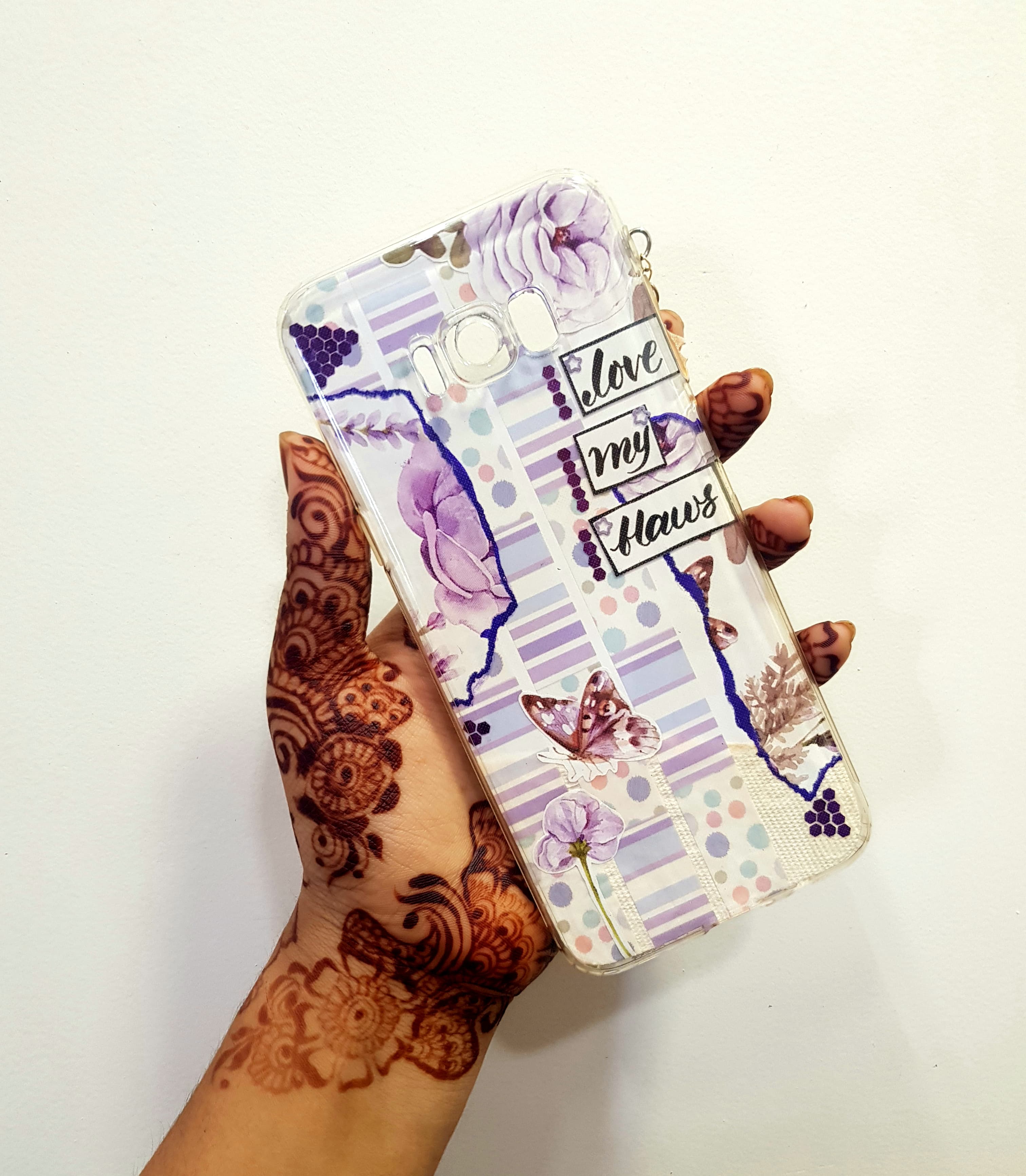 Journaled paper Mobile Insert Compatible with Transparent Phone case 