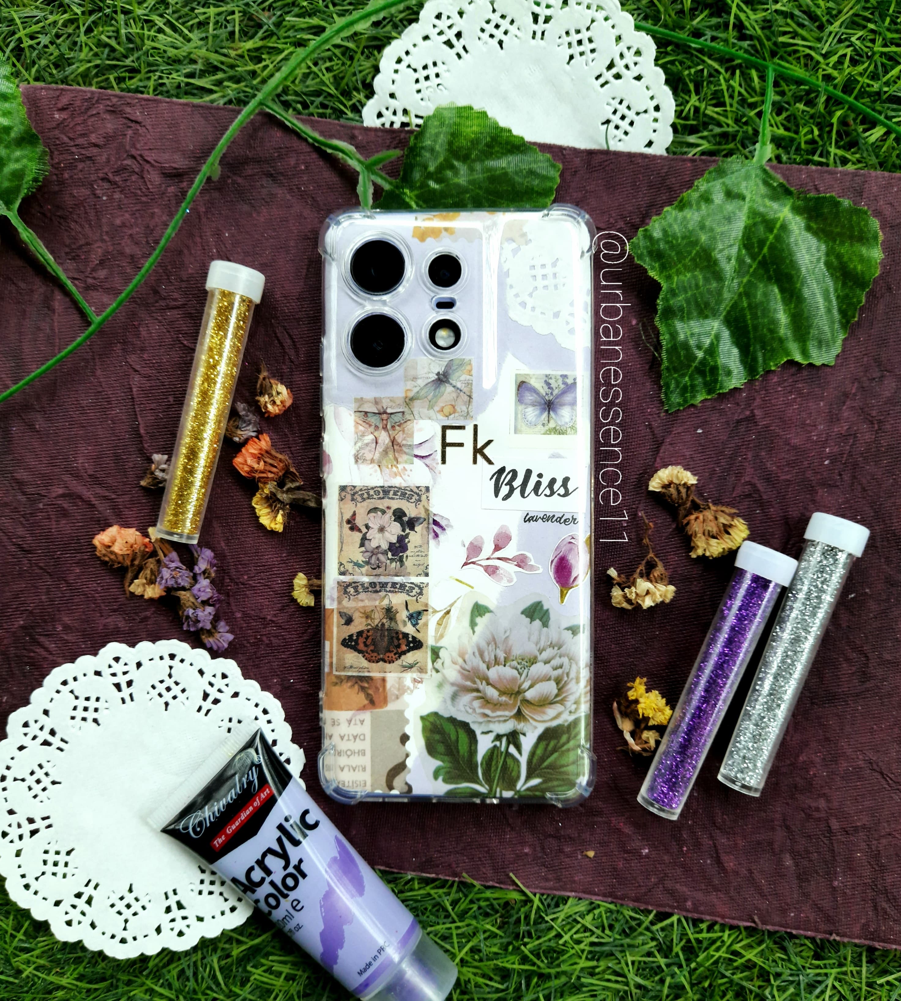 Journaled Paper Mobile Insert compatible with Transparent Phone case 