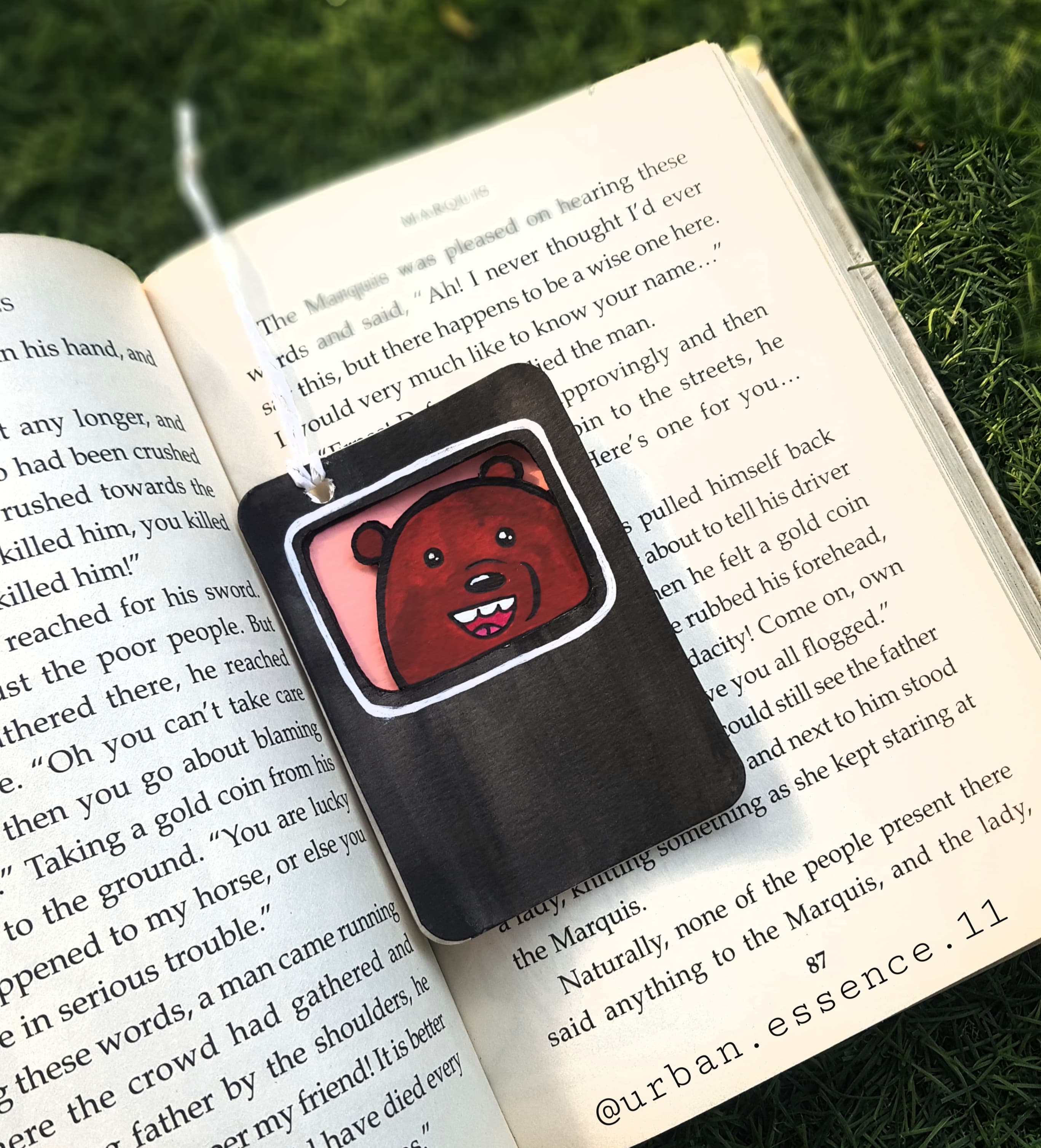 Handcrafted Bear Bookmark