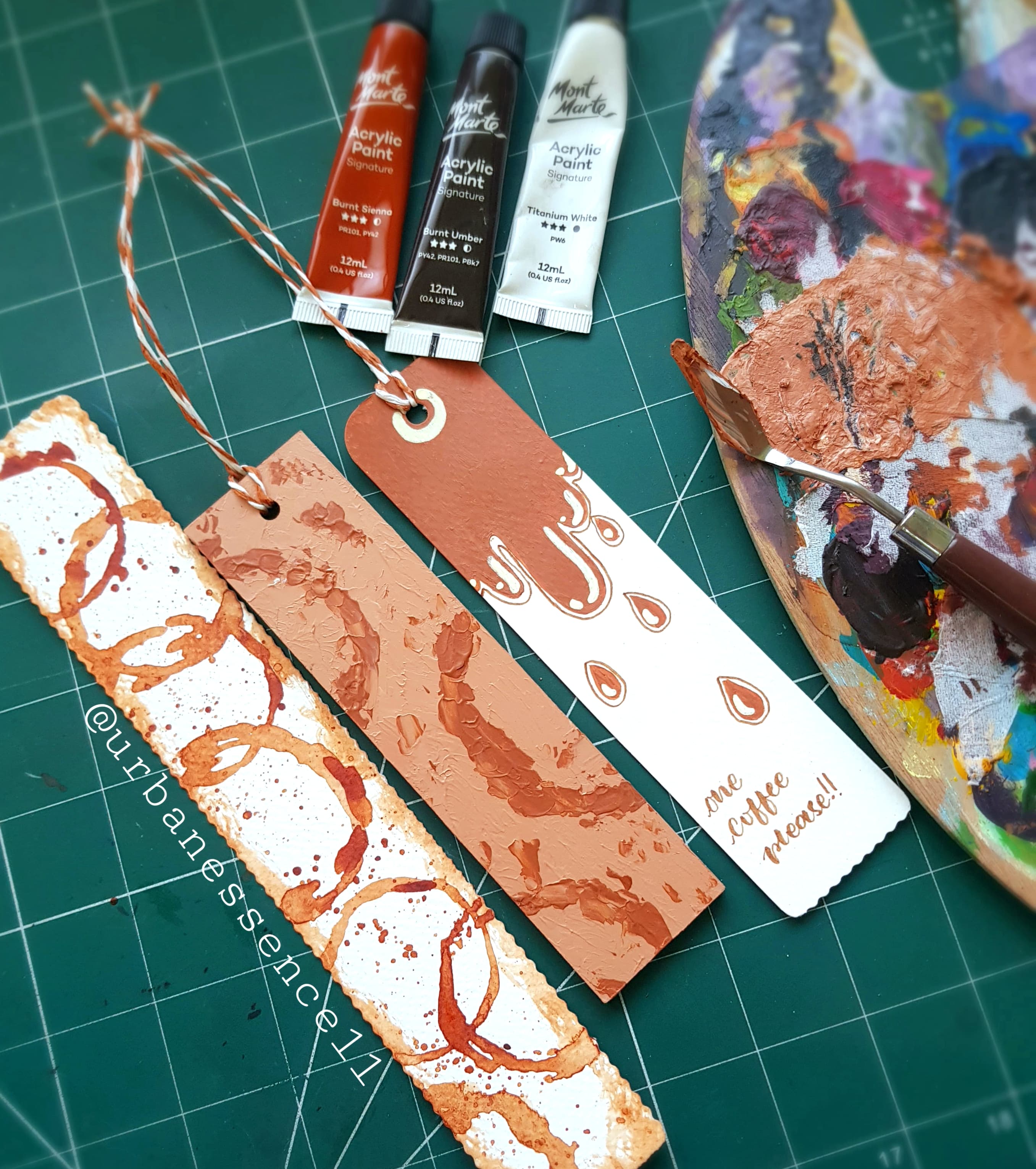 Handmade Acrylic Paint Bookmarks