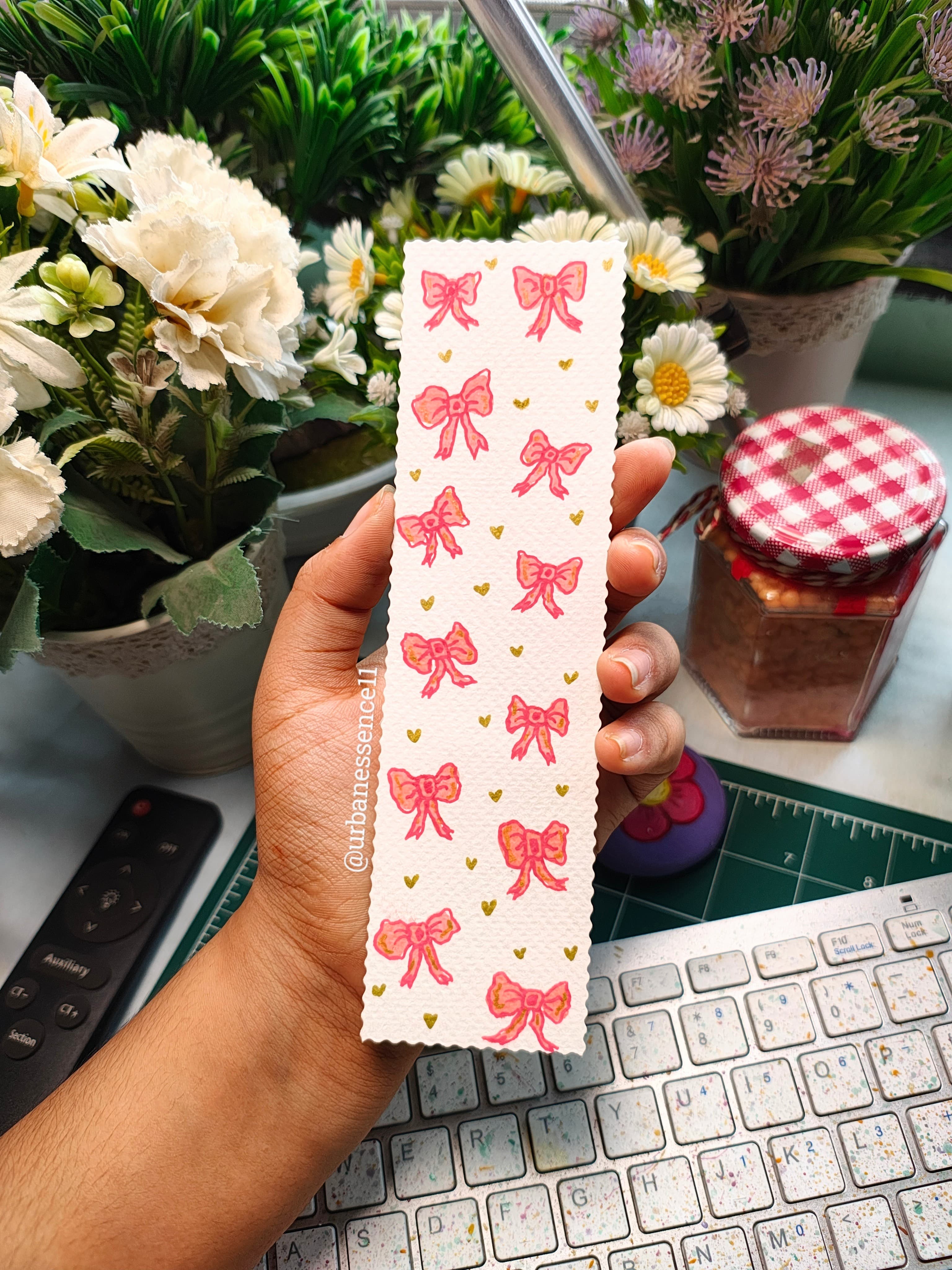 Handmade Bow Design Bookmark