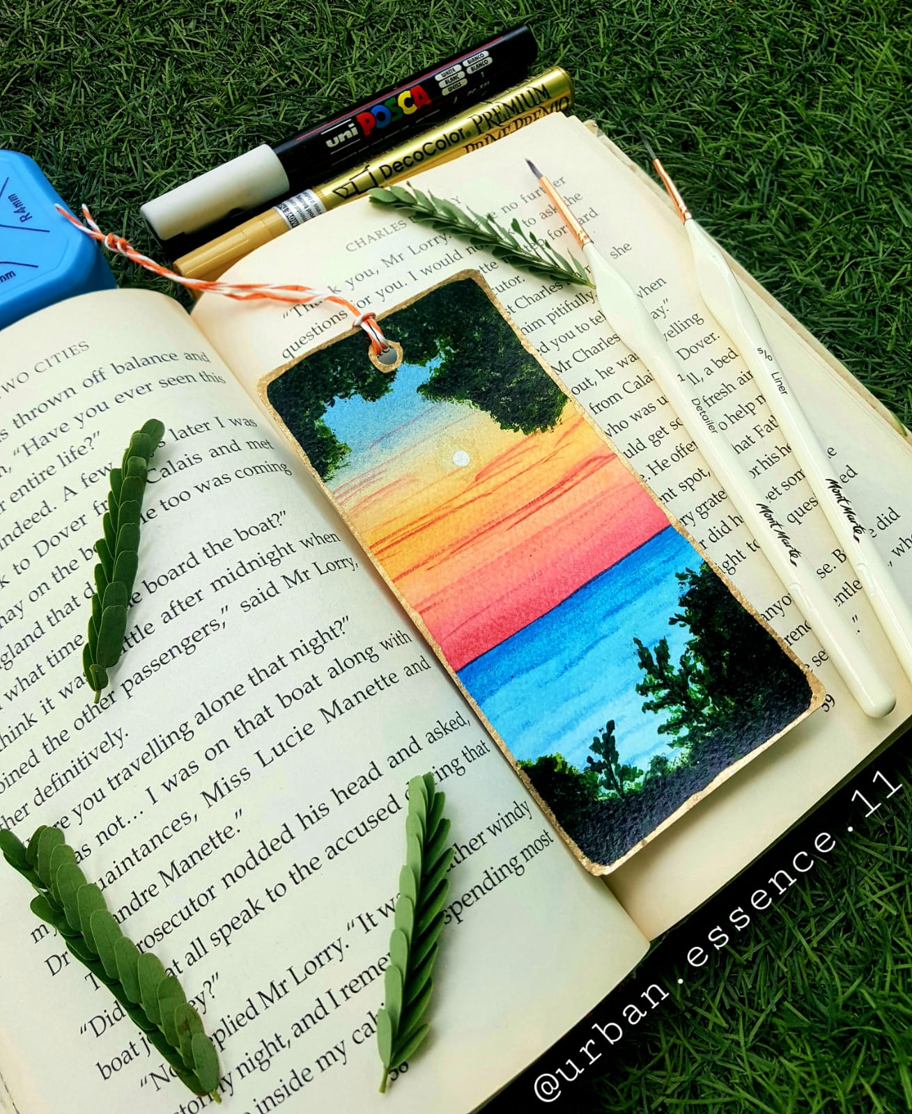 Hand-Painted Bookmark