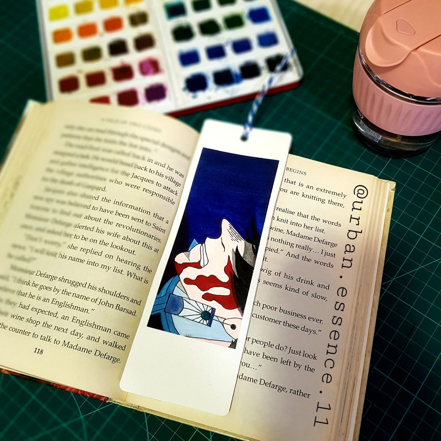 Hand-painted Bookmark