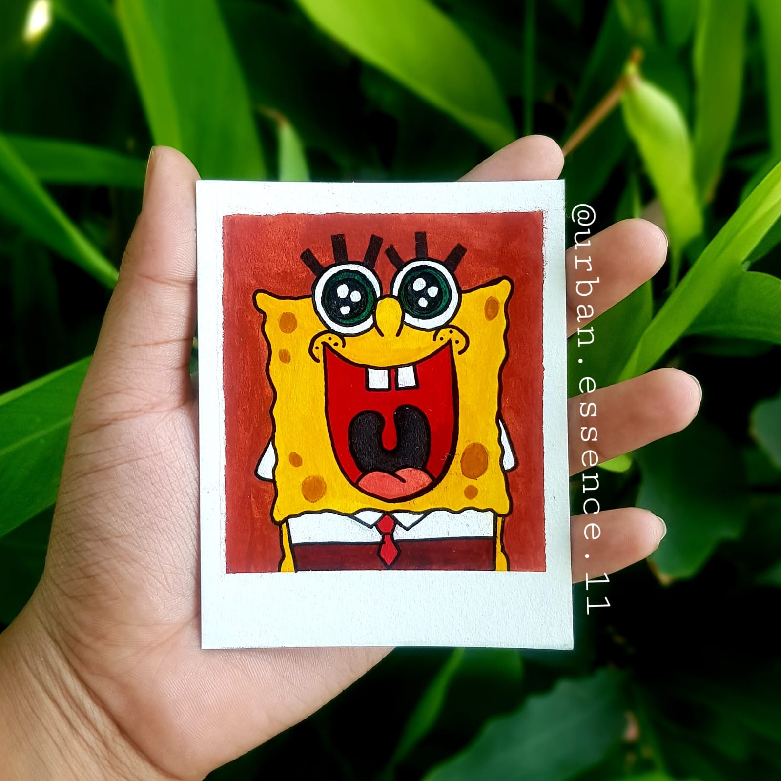 Hand-painted SpongeBob SquarePants Art
