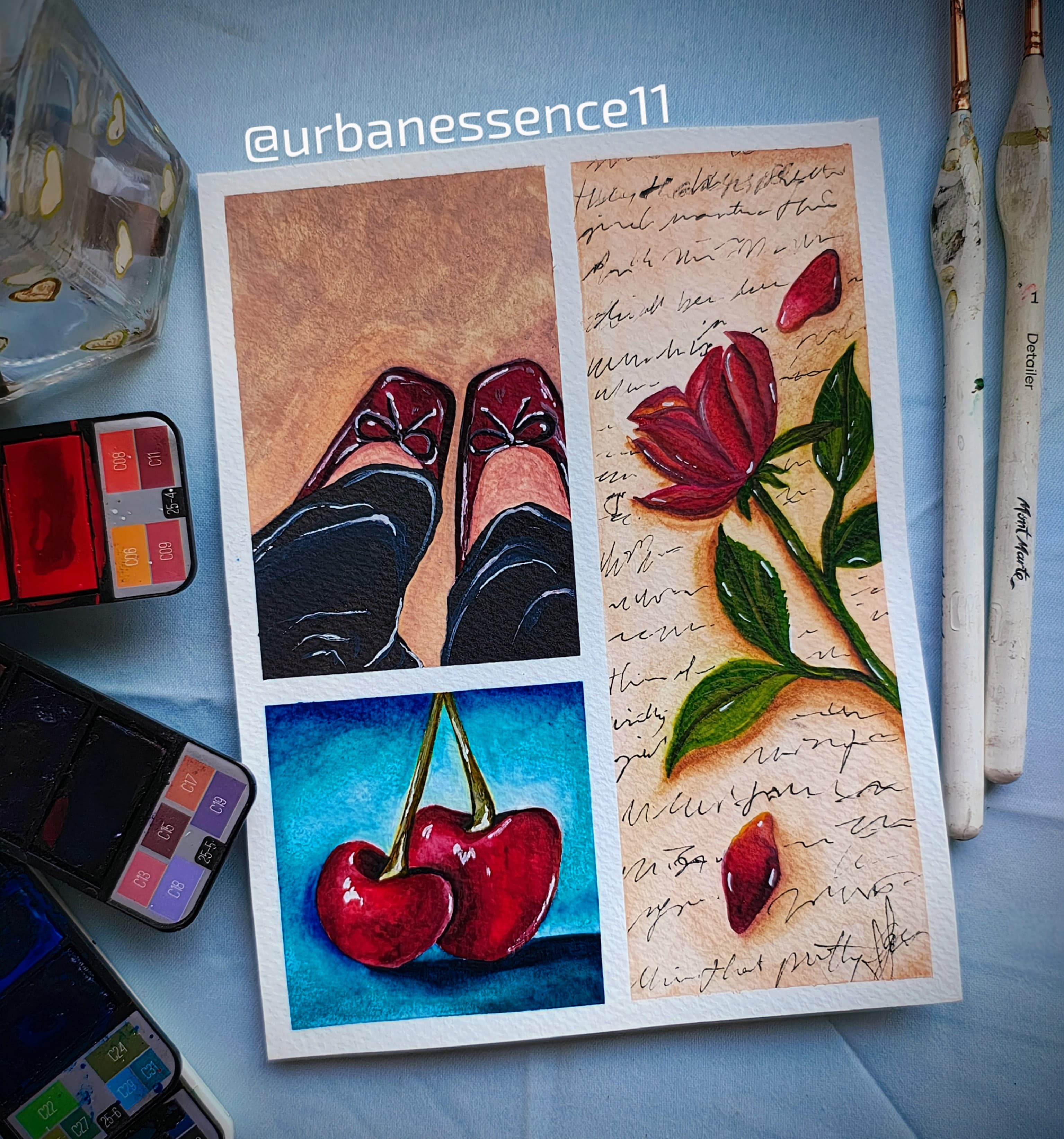 Hand-Painted Art Print