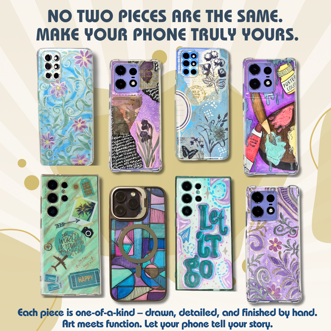 Custom Hand-Drawn Mobile Insert – Your Phone, Your Style!
