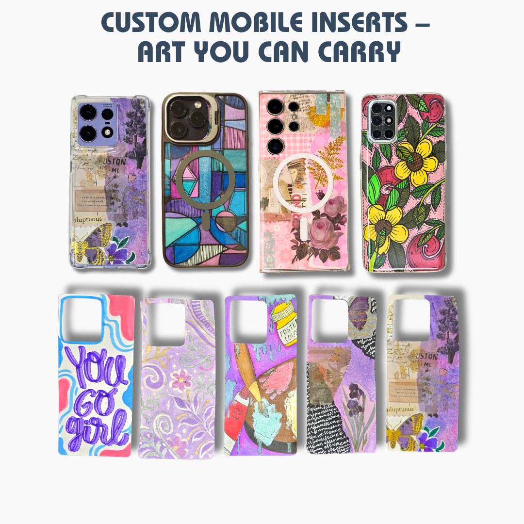 Custom Hand-Drawn Mobile Insert – Your Phone, Your Style!