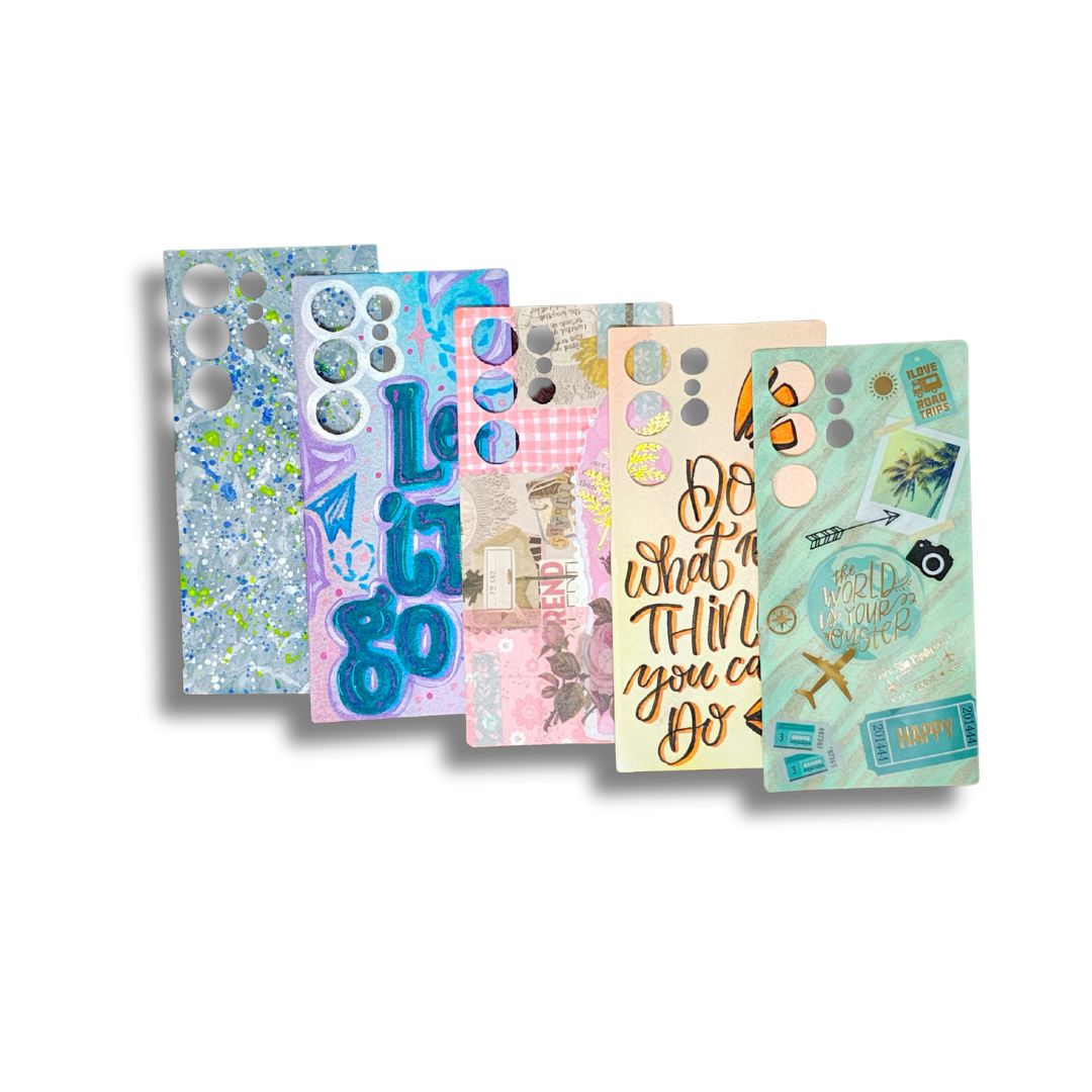 Mobile Paper Insert Compatible with Silicon and Transparent Phone Cases