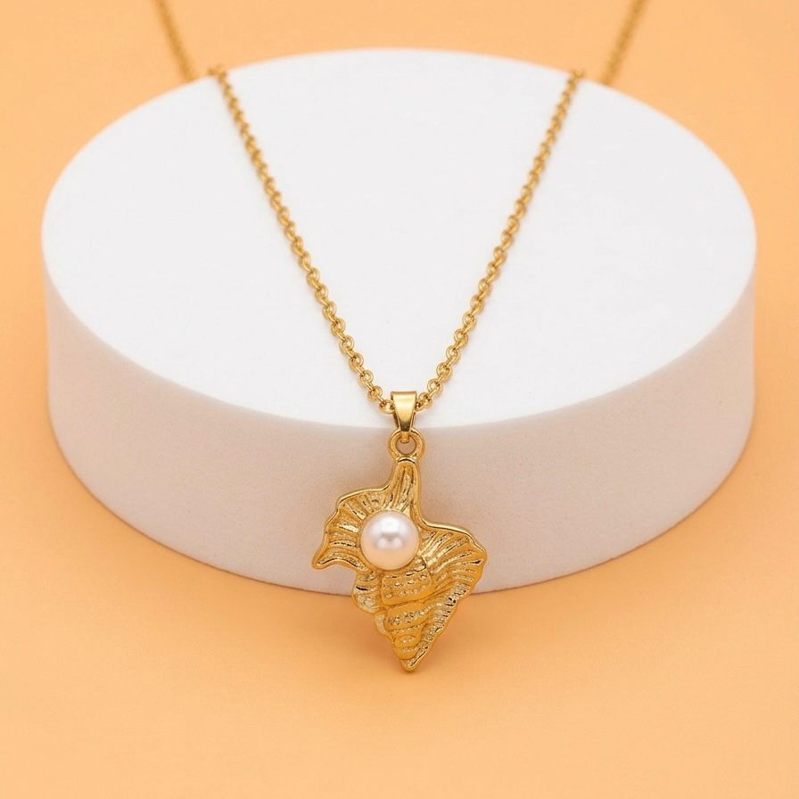 Collar Caracola Dorada