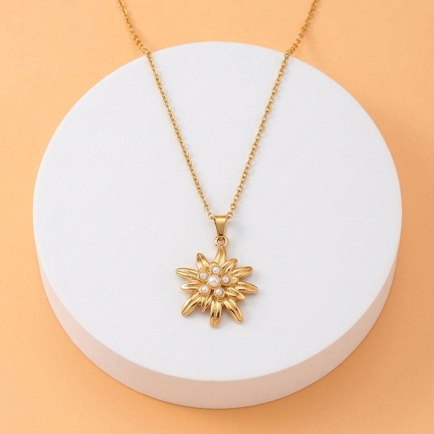 Collar Flor Dorada