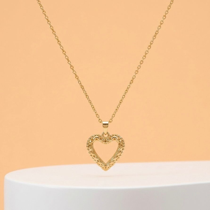 Collar Corazón Dorado