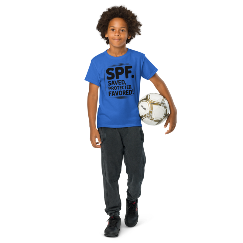 SPF: SAVED, PROTECTED AND FAVORED YOUTH TEE
