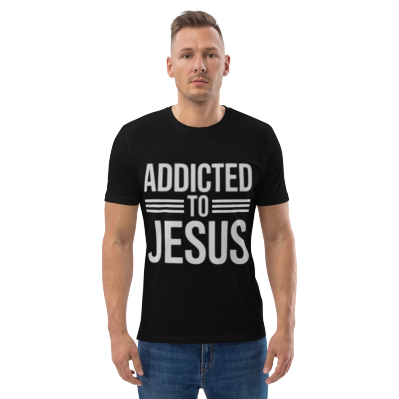 ADDICTED TO JESUS UNISEX ORGANIC COTTON TEE