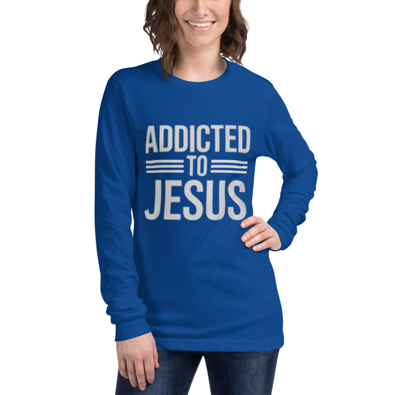 ADDICTED TO JESUS UNISEX LONG SLEEVE TOP