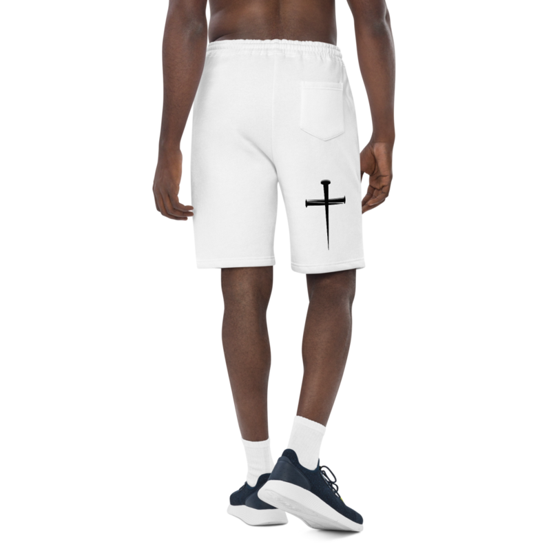 LION OF JUDAH/ NAIL CROSS MEN'S FLEECE SHORTS