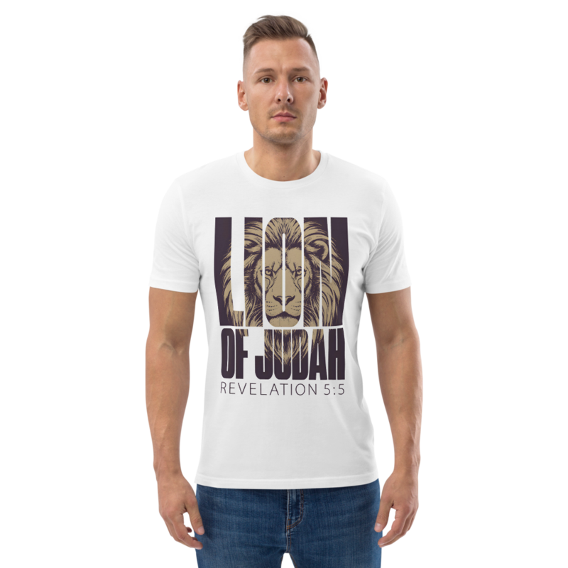 LION OF JUDAH (GOLD) UNISEX ORGANIC COTTON TEE