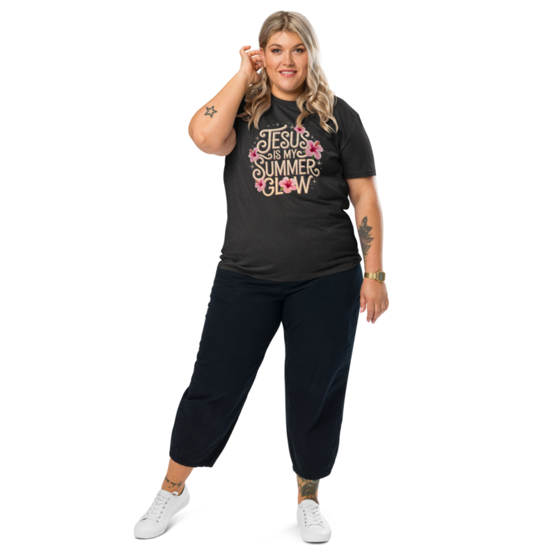 JESUS IS MY SUMMER GLOW ORGANIC COTTON TEE