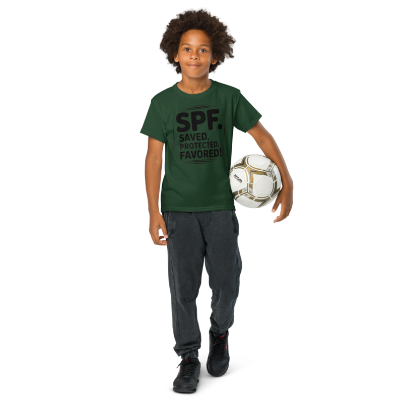 SPF: SAVED, PROTECTED AND FAVORED YOUTH TEE