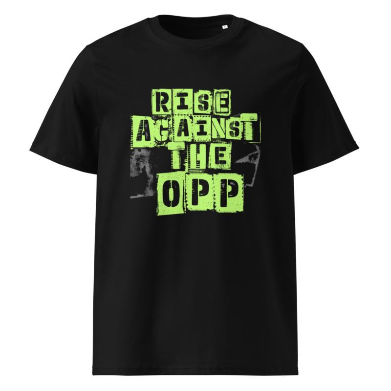 RISE AGAINST THE OPP UNISEX ORGANIC COTTON TEE