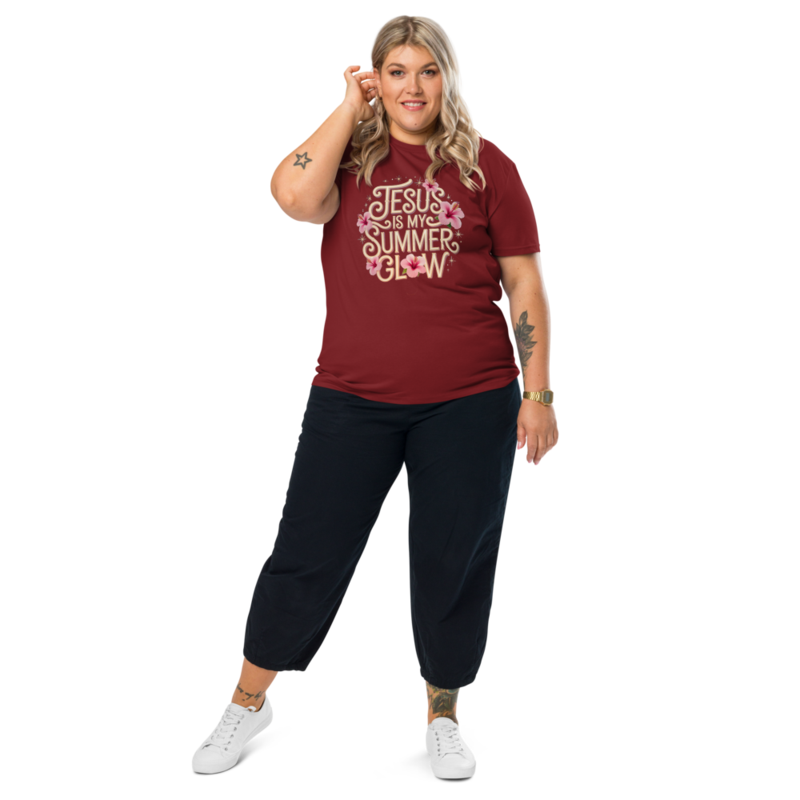 JESUS IS MY SUMMER GLOW ORGANIC COTTON TEE
