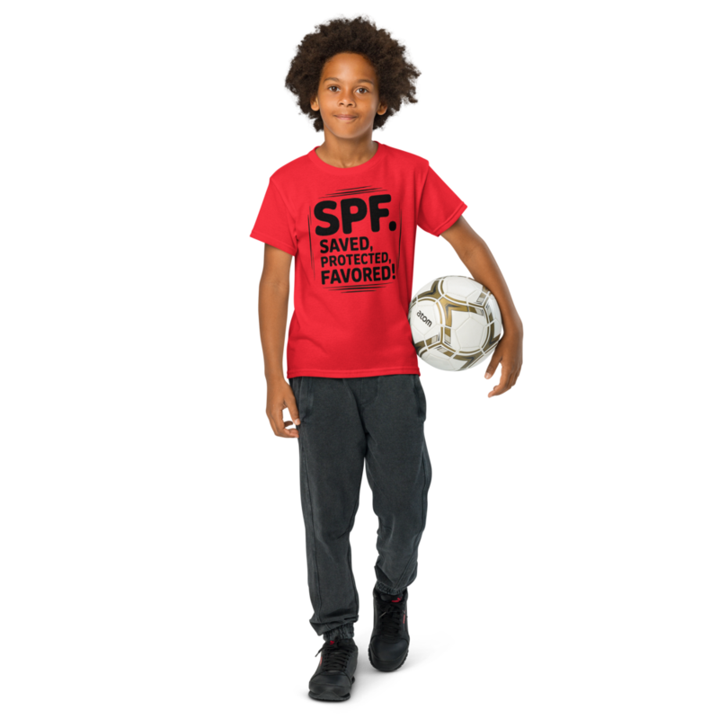 SPF: SAVED, PROTECTED AND FAVORED YOUTH TEE