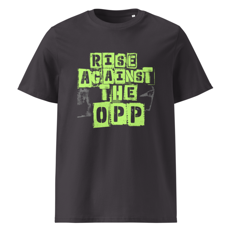 RISE AGAINST THE OPP UNISEX ORGANIC COTTON TEE