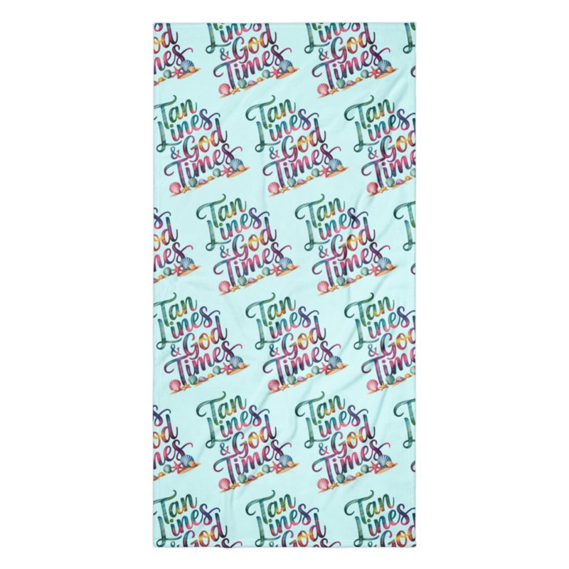 TAN LINES AND GOD TIMES TOWEL