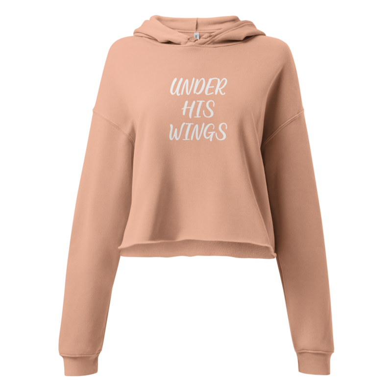UNDER HIS WINGS CROP HOODIE