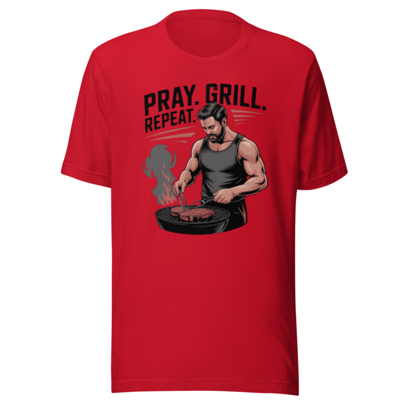 PRAY. GRILL. REPEAT. TEE