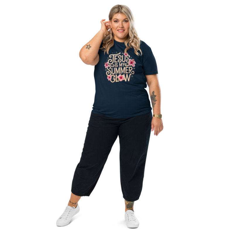 JESUS IS MY SUMMER GLOW ORGANIC COTTON TEE