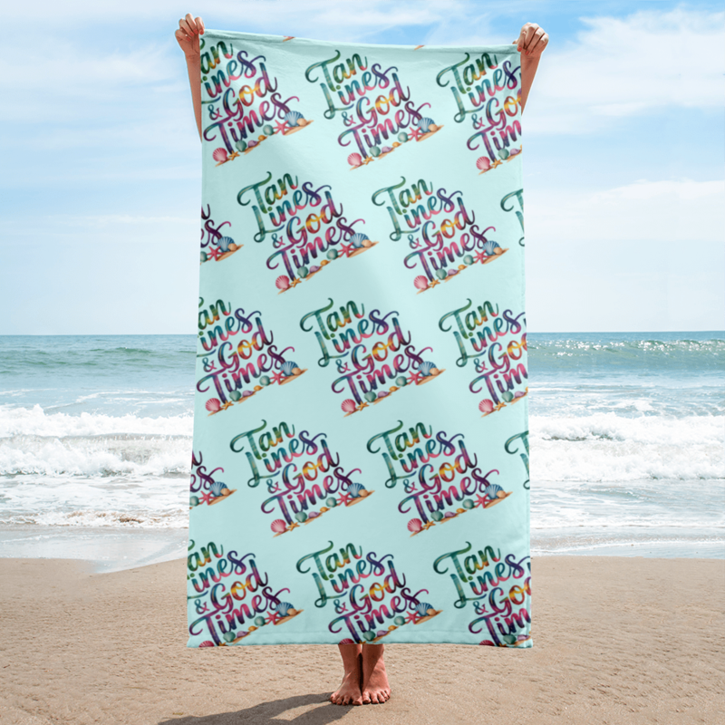 TAN LINES AND GOD TIMES TOWEL