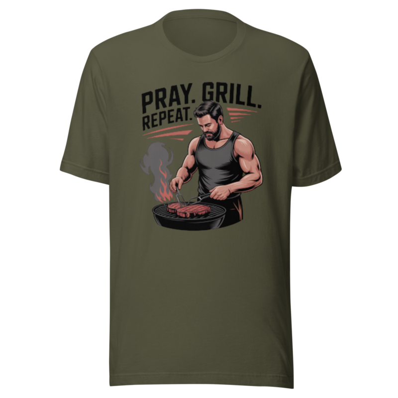 PRAY. GRILL. REPEAT. TEE