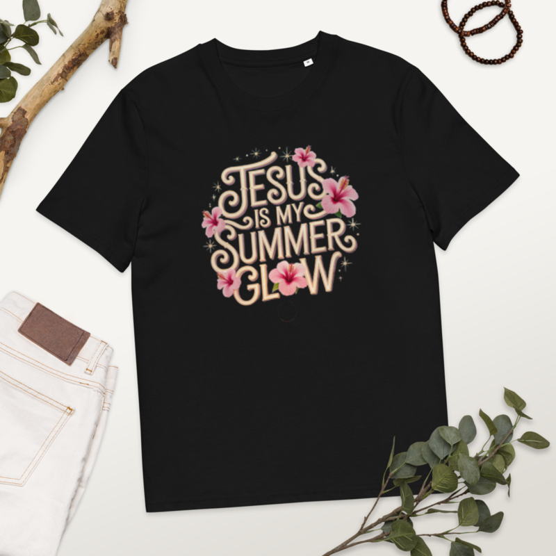 JESUS IS MY SUMMER GLOW ORGANIC COTTON TEE