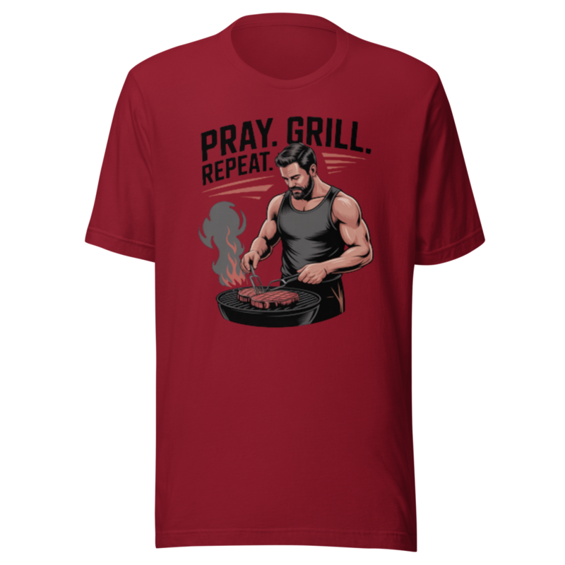 PRAY. GRILL. REPEAT. TEE