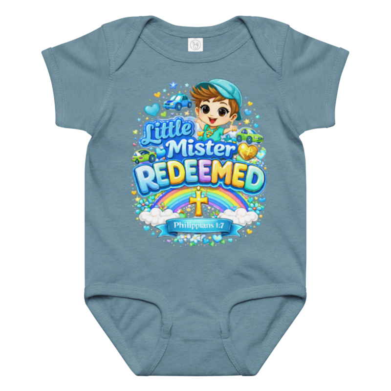 LITTLE MISTER REDEEMED BABY ONESIE