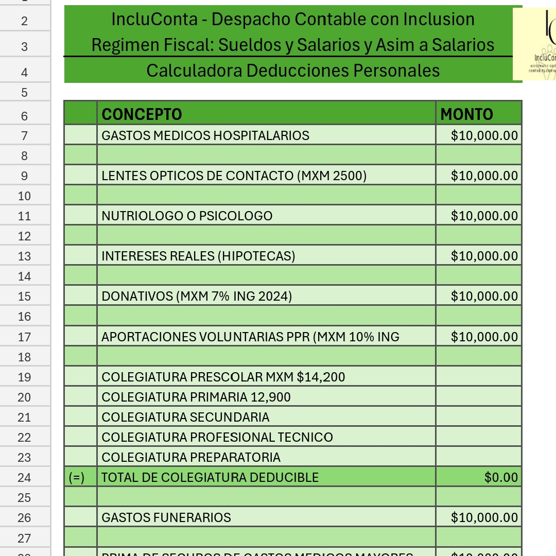 Calculadora ISR Anual 2025 – Sueldos y Salarios (Excel descargable)