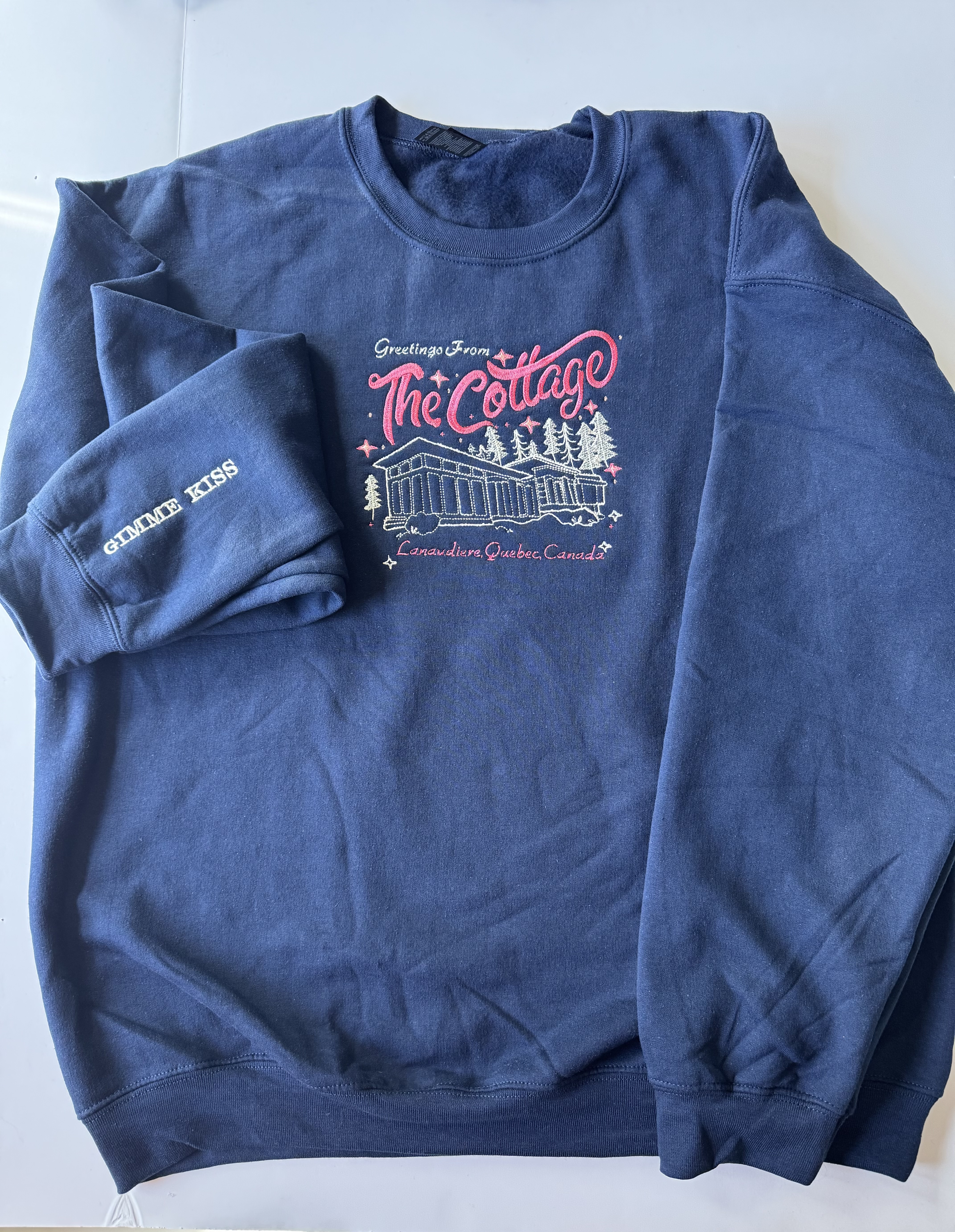 Greetings from the Cottage: Heated Rivalry Embroidered Sweatshirt