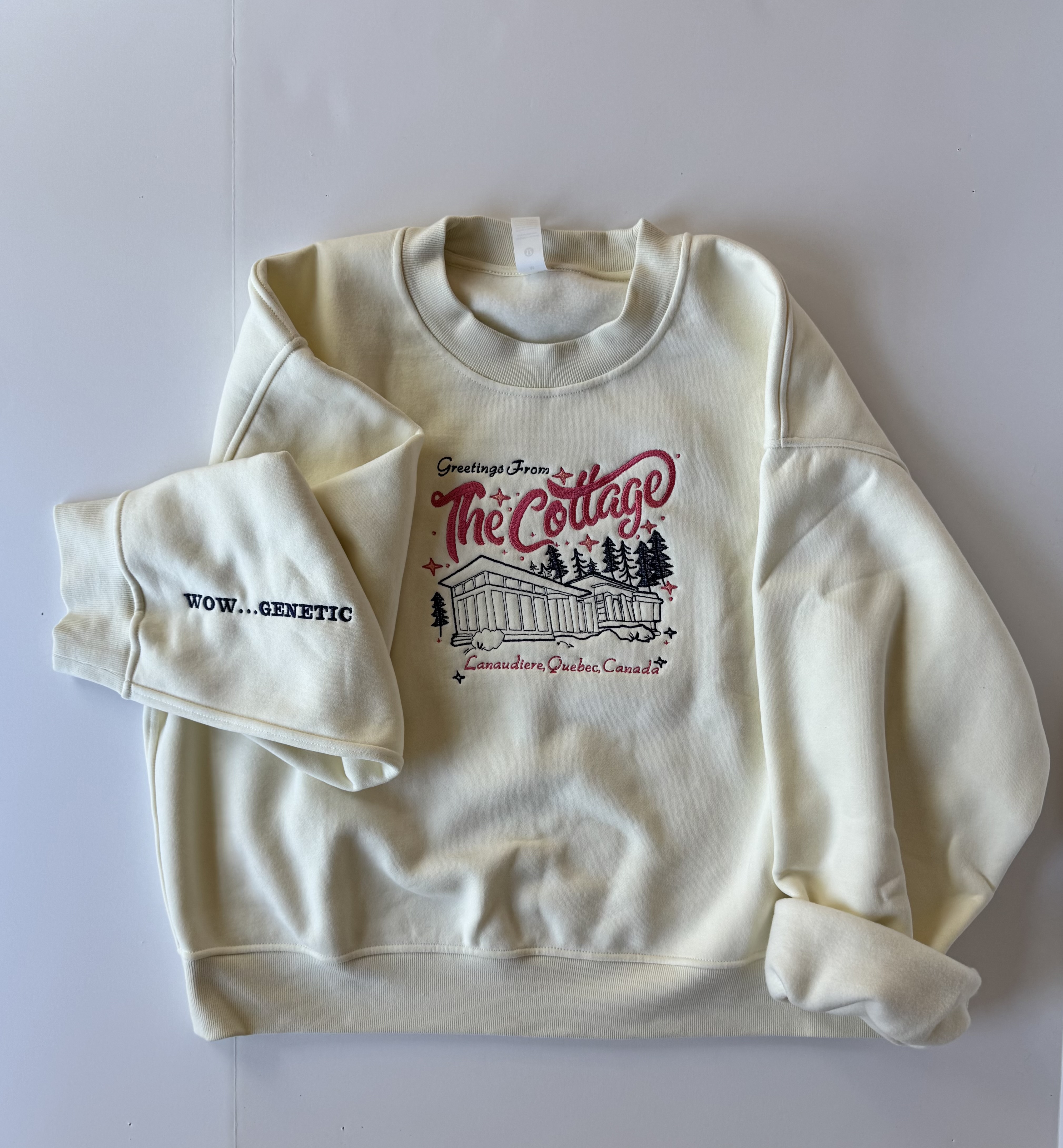 Greetings from the Cottage: Heated Rivalry Embroidered Sweatshirt