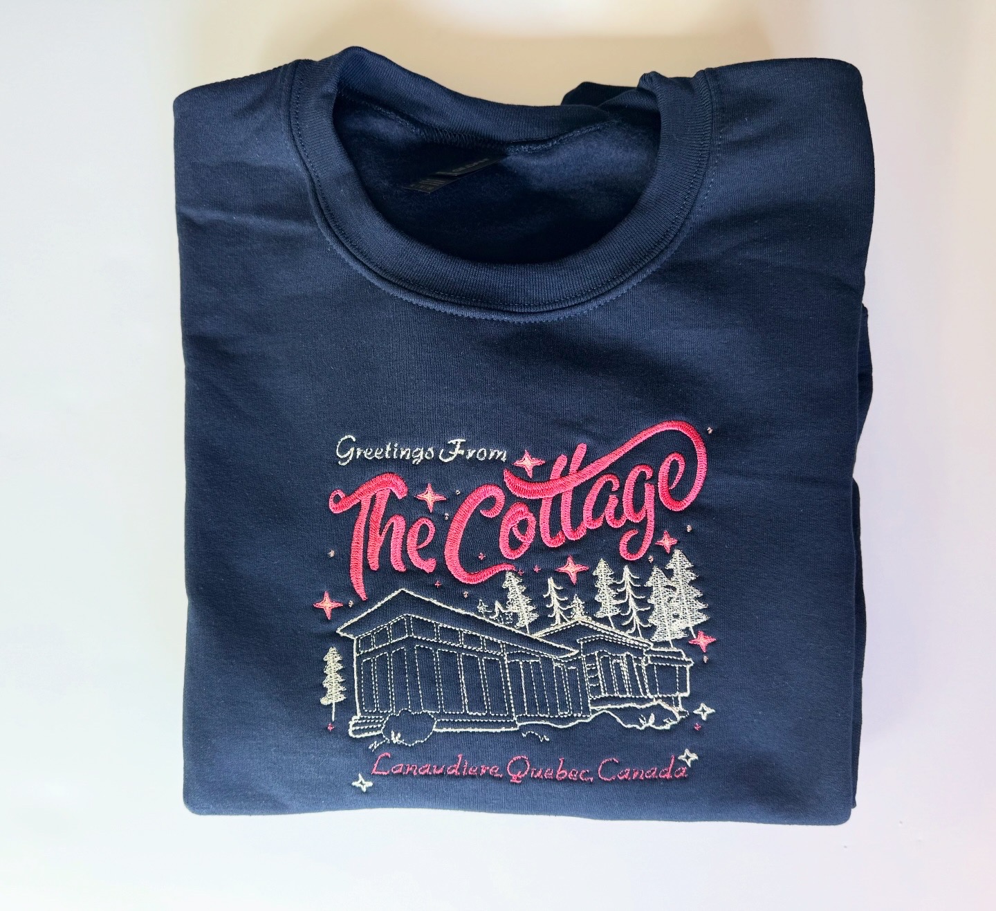 Greetings from the Cottage: Heated Rivalry Embroidered Sweatshirt