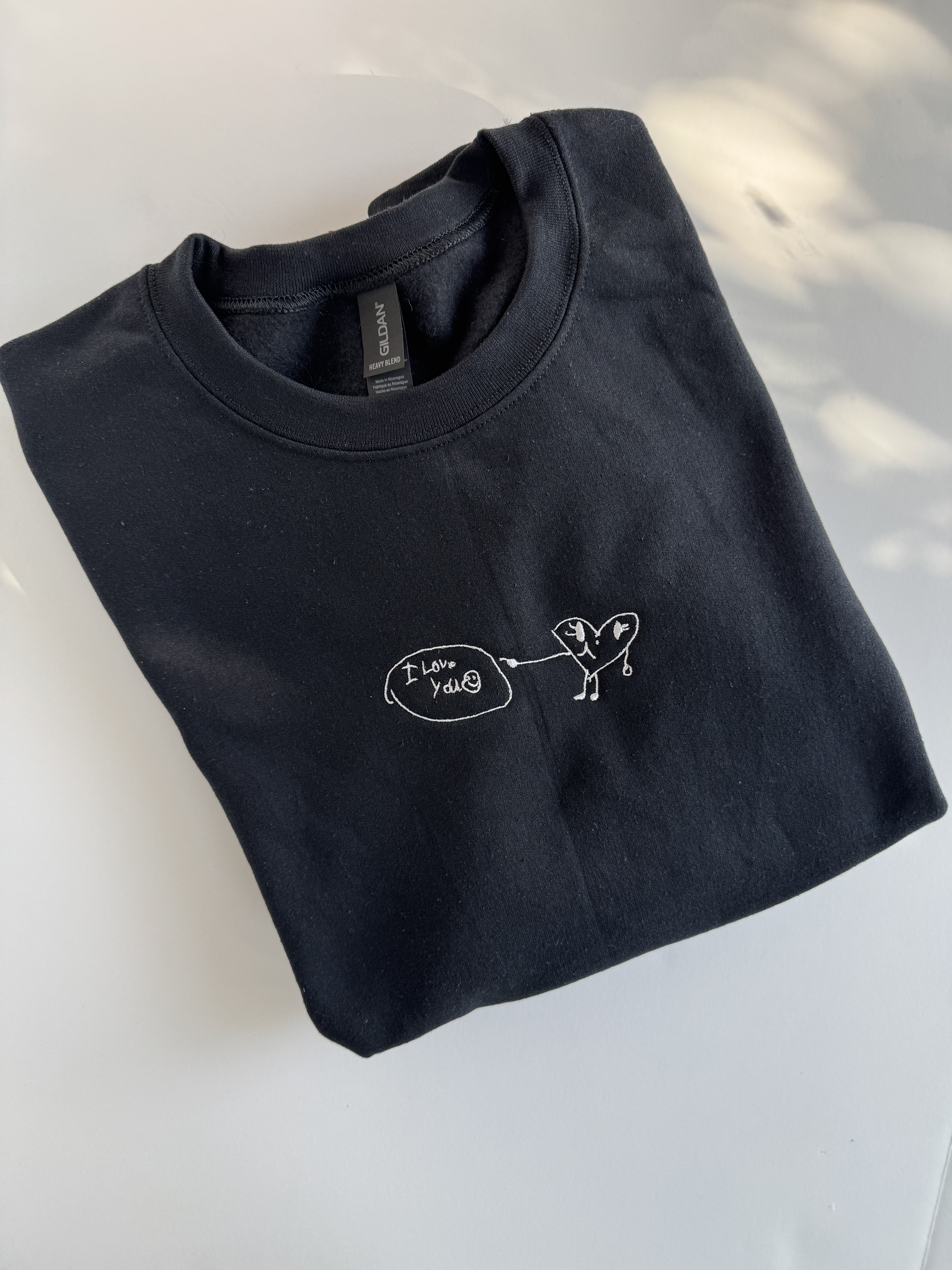 Your Child’s Artwork on Embroidered Sweatshirt
